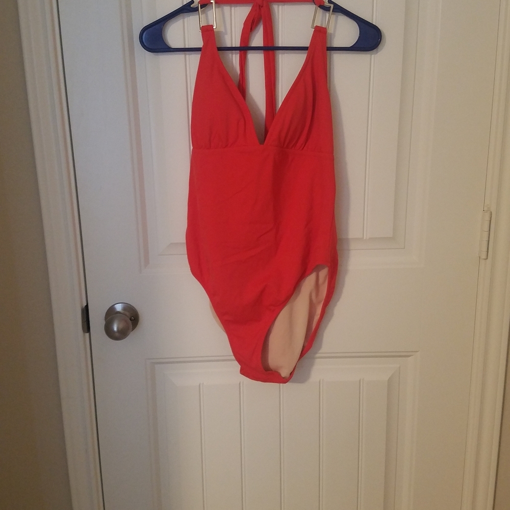 New York and Company Orange Bathing Suit